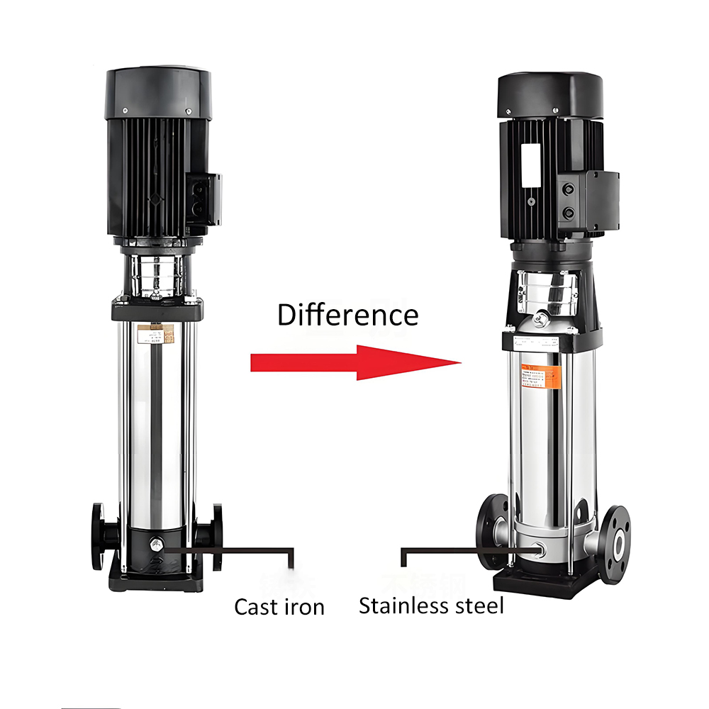 La diff&eacute;rence entre les pompes verticales multi-&eacute;tages
