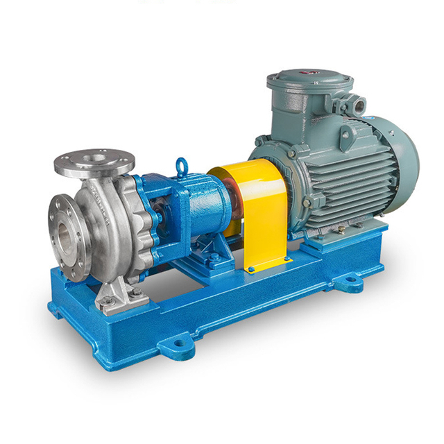 Pompe centrifuge résistante aux acides et aux alcalis en acier inoxydable de type IH