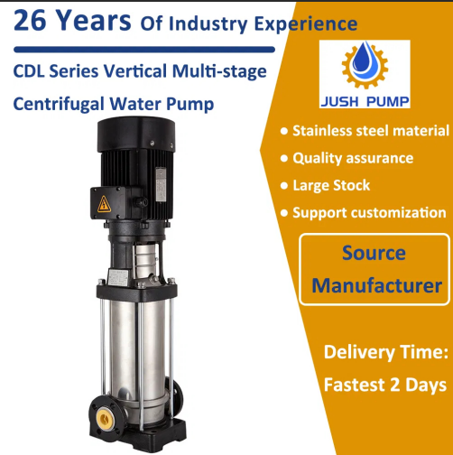 Pompe centrifuge &agrave; plusieurs &eacute;tages verticale CDL, pompe de surpression d